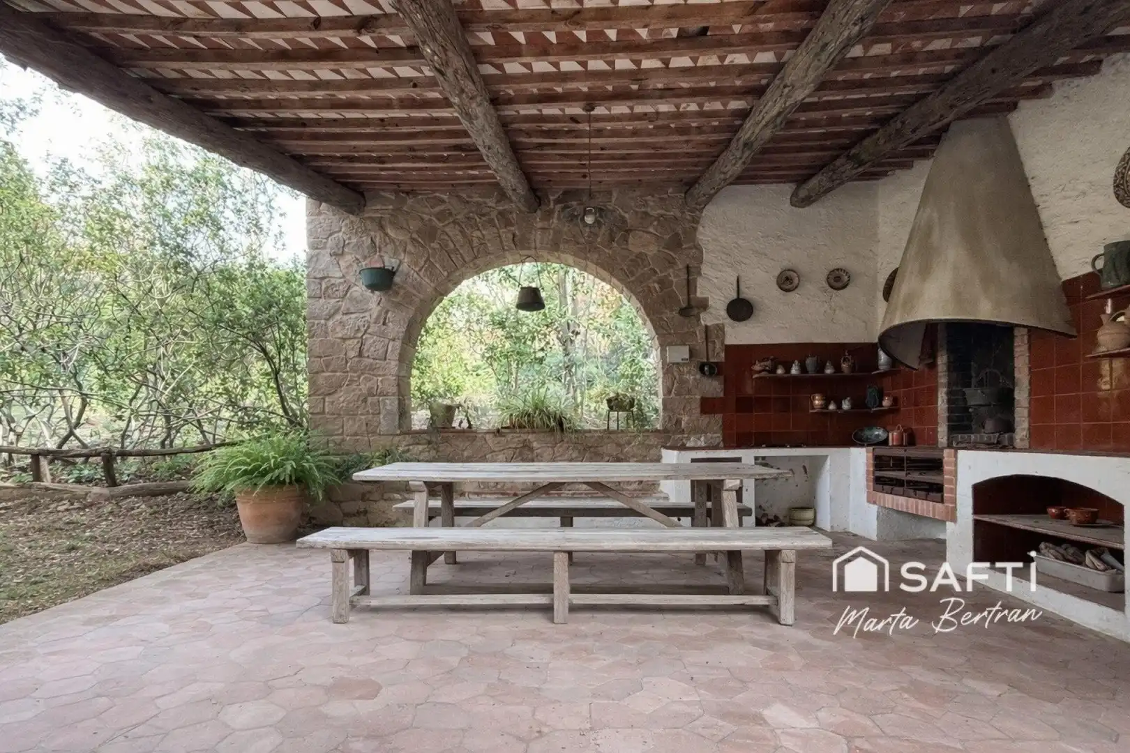 Terraza de Finca rústica en venta en Sant Feliu de Codines con Calefacción, Terraza y Piscina