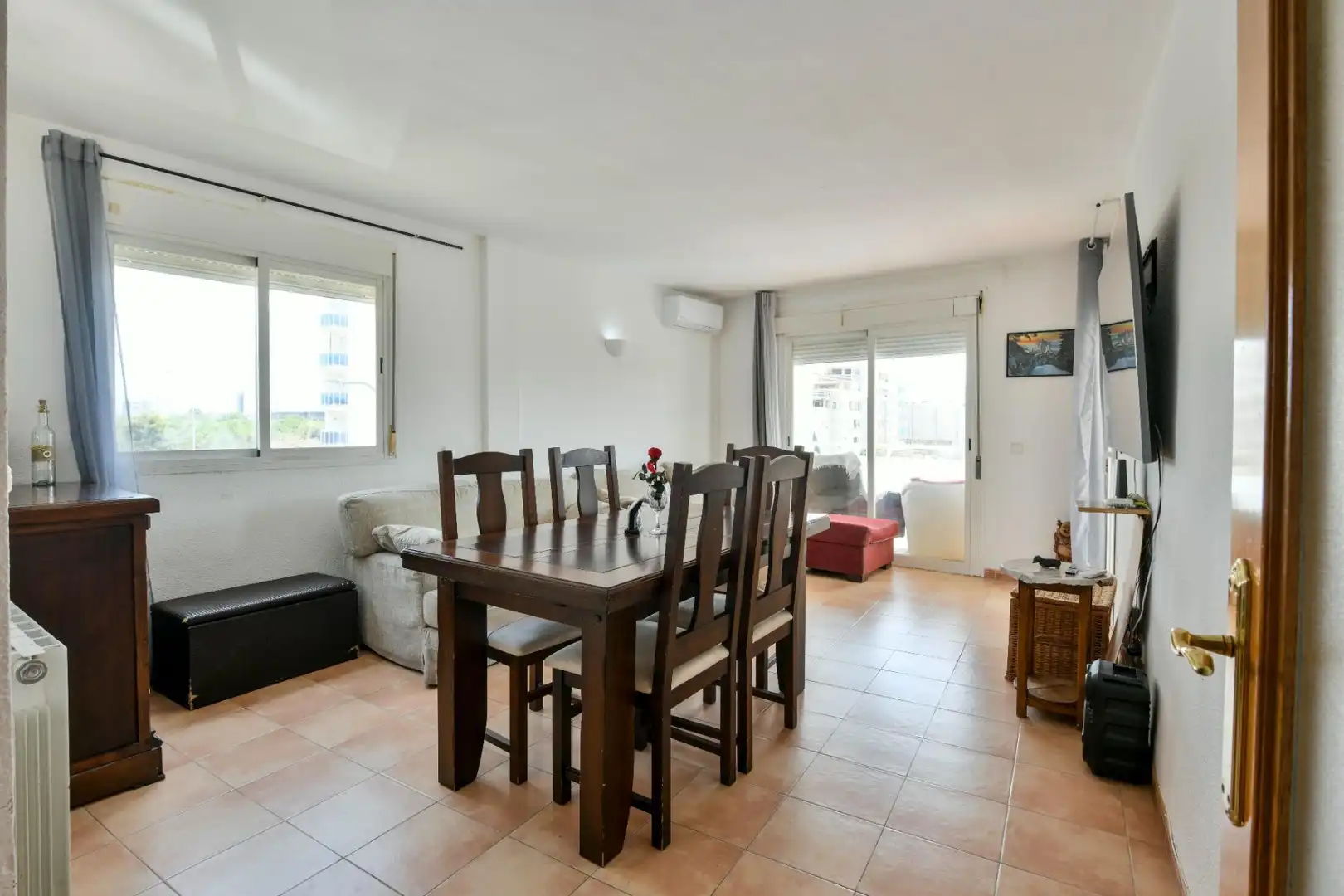 Sala d'estar de Pis en venda en  Palma de Mallorca amb Aire condicionat, Balcó i Piscina comunitària