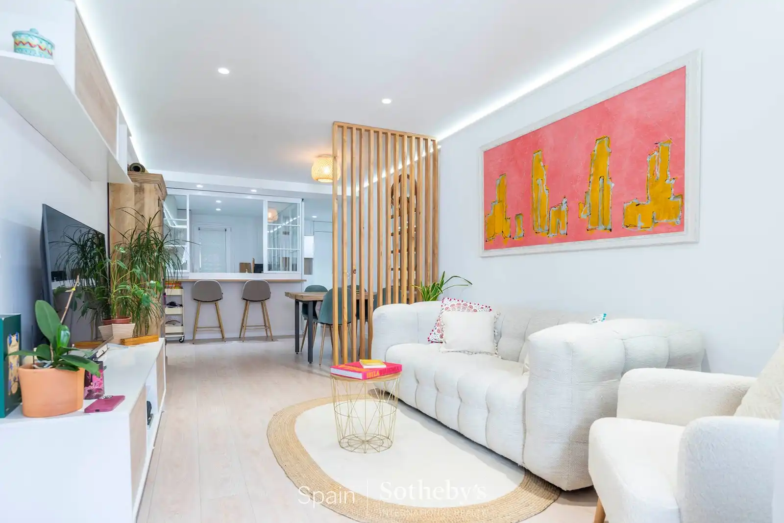 Sala d'estar de Apartament en venda en Madrid amb Aire condicionat, Calefacció i Terrassa