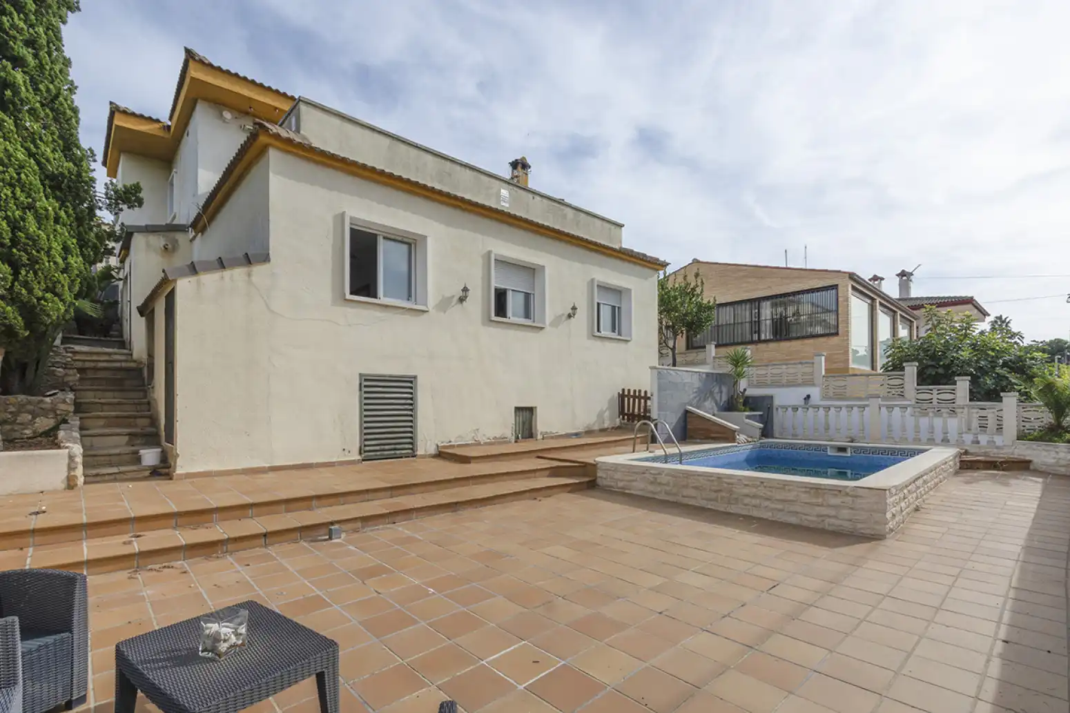 Vista exterior de Casa o chalet en venta en Calafell con Terraza y Piscina