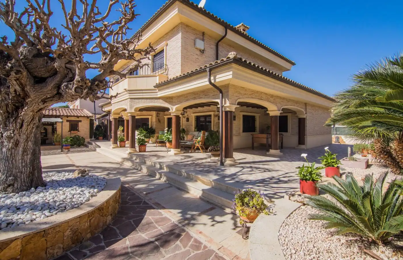 Vista exterior de Casa o chalet en venta en Elche / Elx con Aire acondicionado, Jardín privado y Terraza
