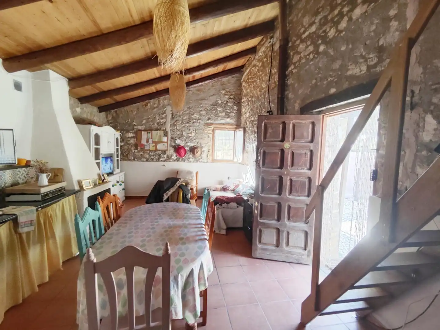 Cocina de Finca rústica en venta en Castellet i la Gornal con Jardín privado