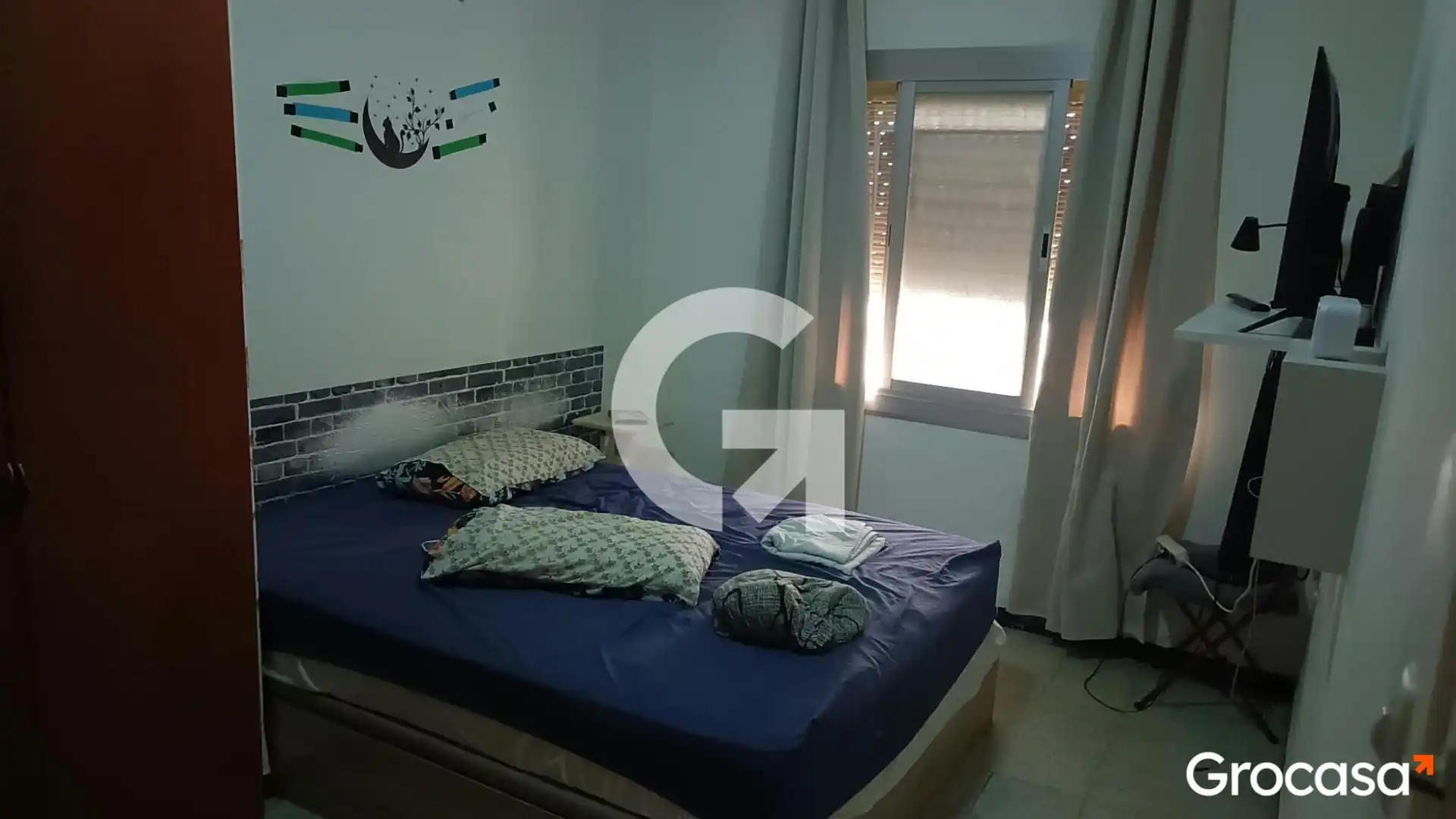 Bedroom of Flat for sale in Mataró  with Oven, Washing machine and TV