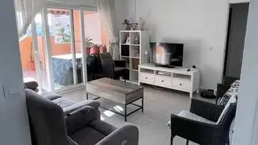 Wohnzimmer von Wohnung zur Miete in La Manga del Mar Menor mit Möbliert