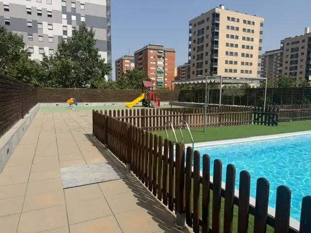 Swimming pool of Flat for sale in Terrassa  with Air Conditioner, Heating and Storage room