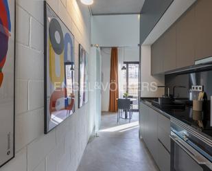 Kitchen of Apartment to rent in  Barcelona Capital  with Air Conditioner, Heating and Furnished