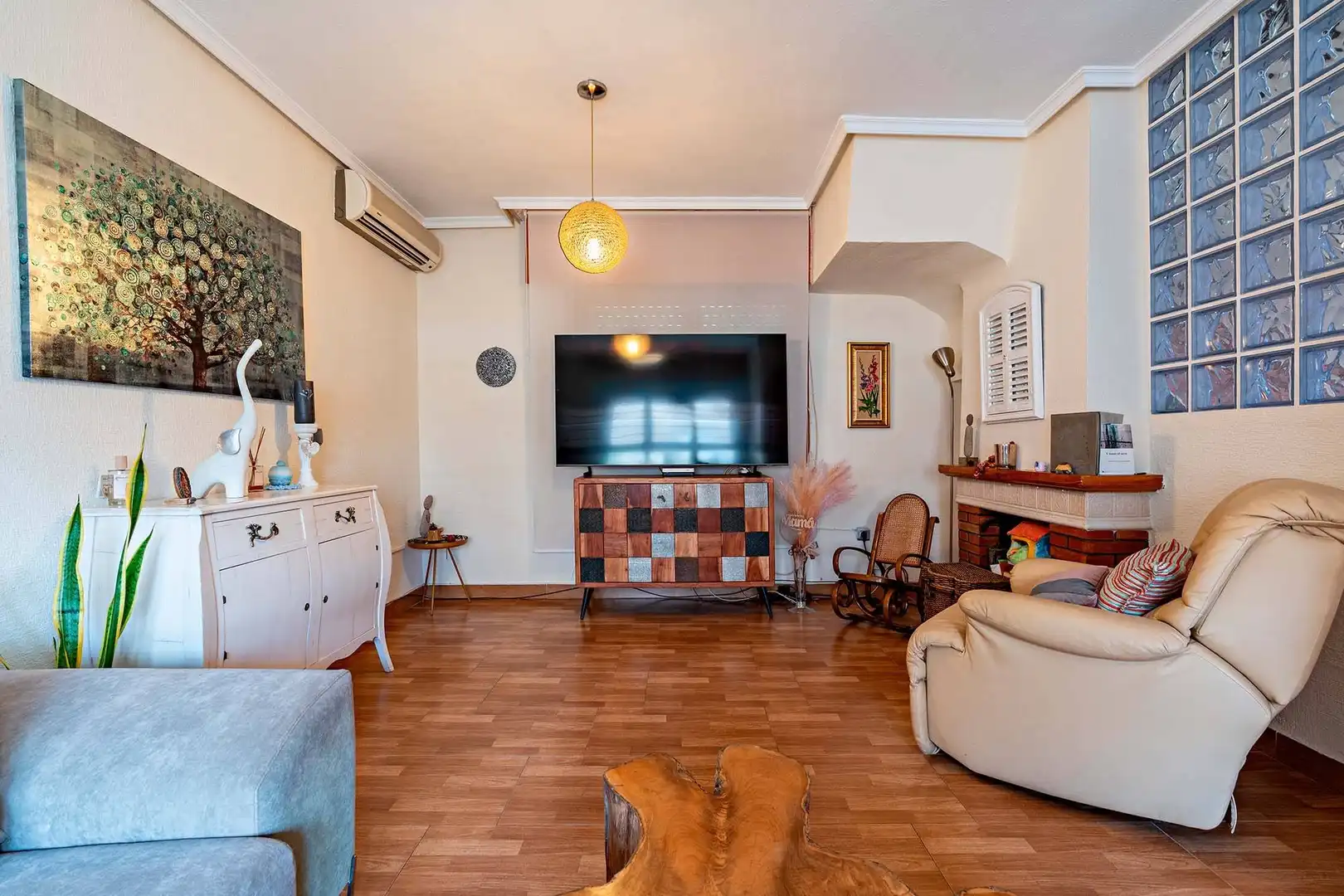 Sala de estar de Casa o chalet en venta en Roquetas de Mar con Aire acondicionado, Trastero y Alarma