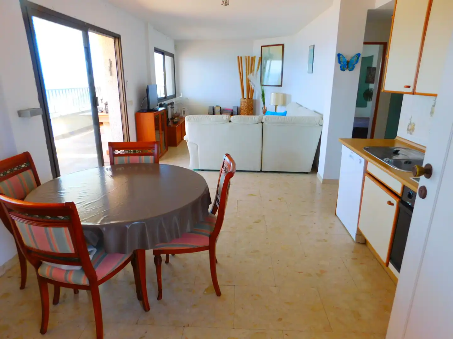 Dining room of Attic for sale in Roses  with Air Conditioner, Heating and Terrace