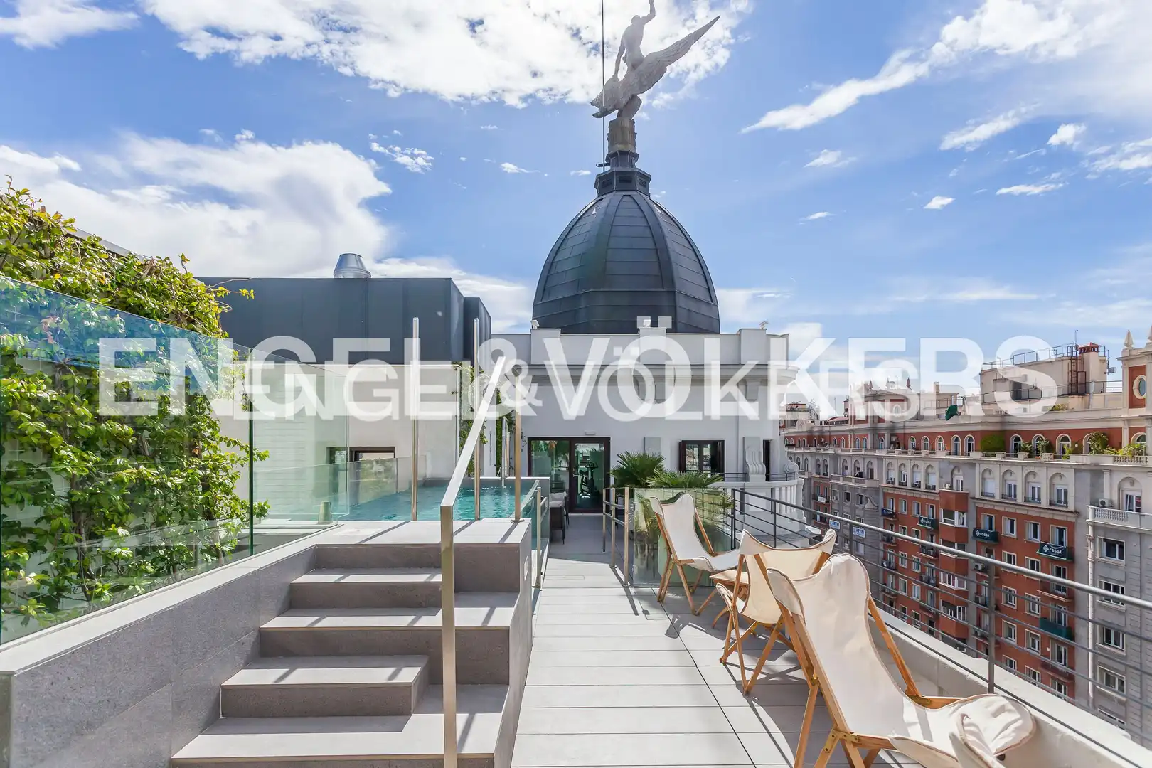 Terrace of Flat for rent in Madrid  with Air Conditioner, Heating and Swimming Pool