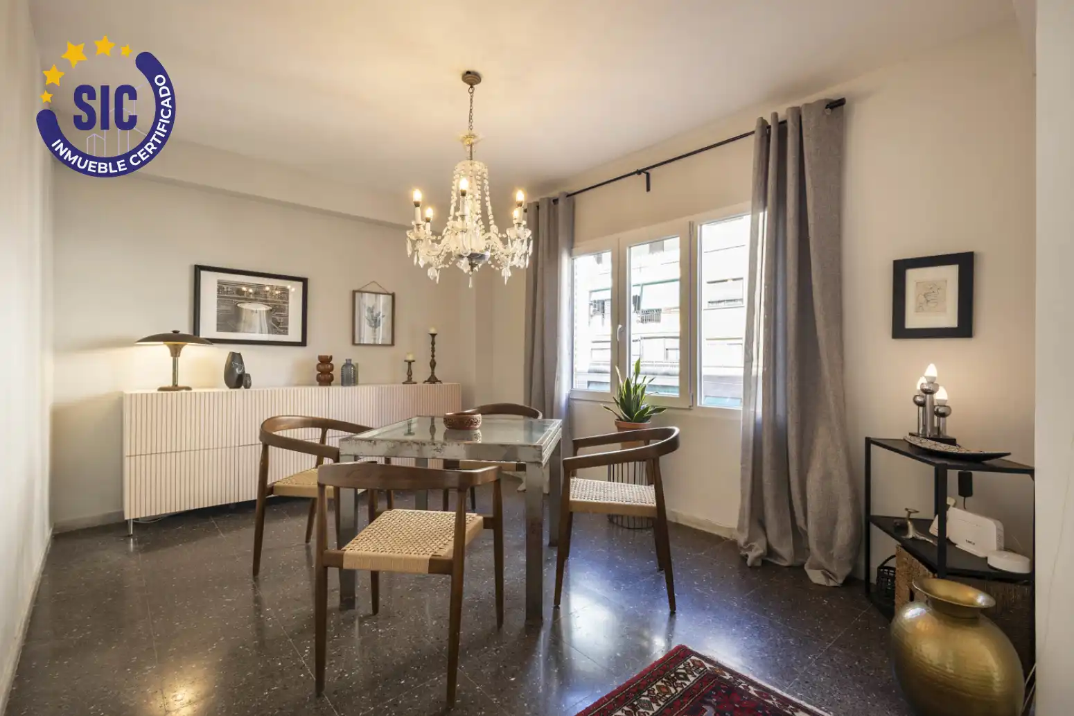 Dining room of Flat for sale in Valencia  with Air Conditioner and Terrace