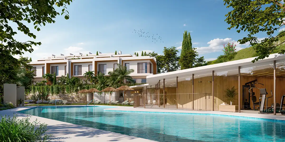 Piscina de Pis en venda en Benalmádena amb Aire condicionat, Jardí privat i Terrassa