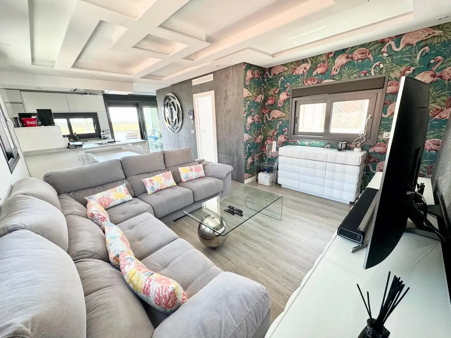 Sala de estar de Ático de alquiler en Punta Umbría