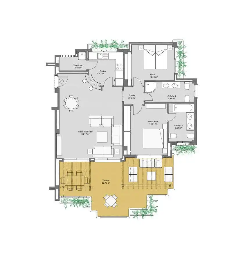 Apartment with terrace for sale in Orihuela Costa, imagen 15