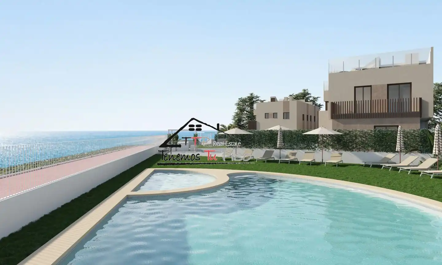 Piscina de Casa o xalet en venda en Vinaròs amb Aire condicionat, Jardí privat i Terrassa