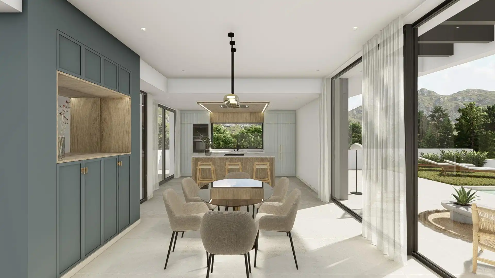 Dining room of Houses for sale in Polop