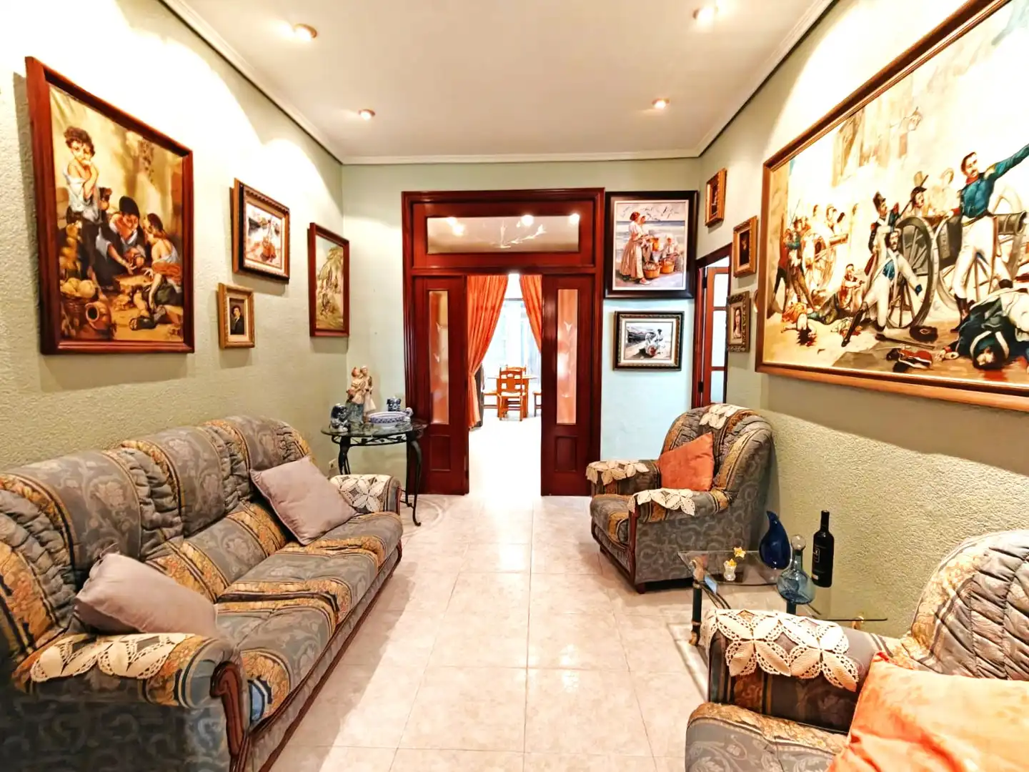 Living room of Flat for sale in Massamagrell  with Heating, Furnished and Oven