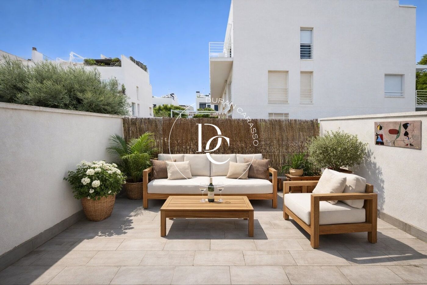Terraza de Dúplex en venta en Sitges con Aire acondicionado, Calefacción y Jardín privado