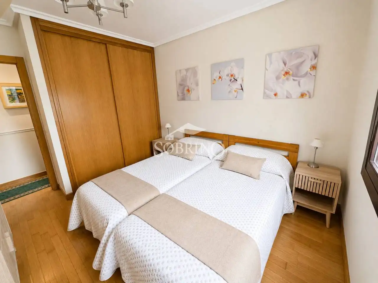 Schlafzimmer von Wohnung zum Verkauf in Llanes mit Parkett und Terrasse