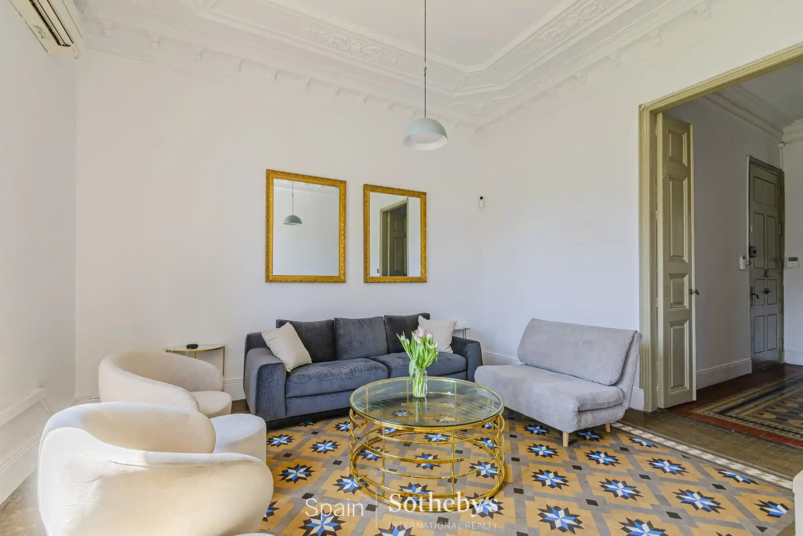 Sala de estar de Apartamento en venta en Barcelona con Calefacción y Terraza