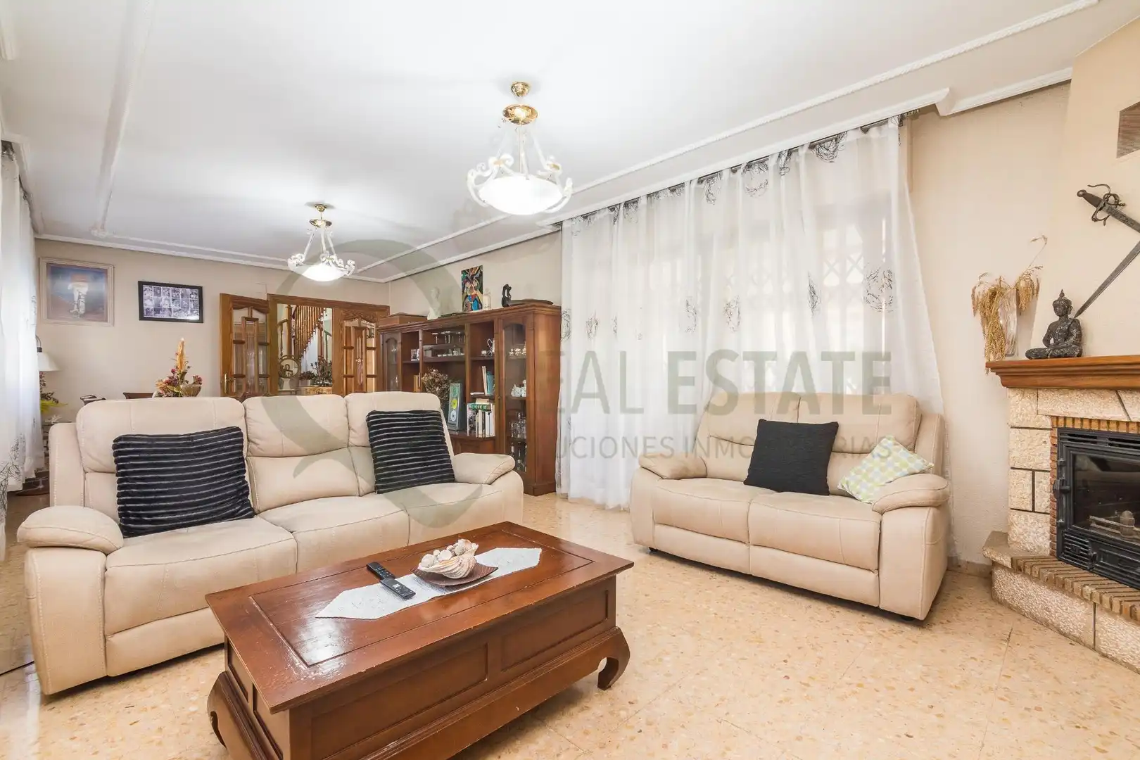 Living room of Houses for sale in San Vicente del Raspeig / Sant Vicent del Raspeig  with Heating, Private garden and Terrace