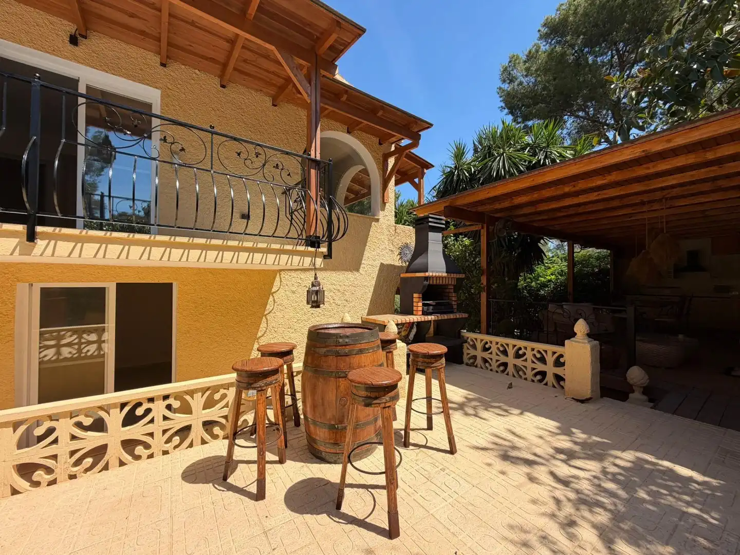 Terraza de Casa o chalet de alquiler en L'Alfàs del Pi con Aire acondicionado, Jardín privado y Piscina