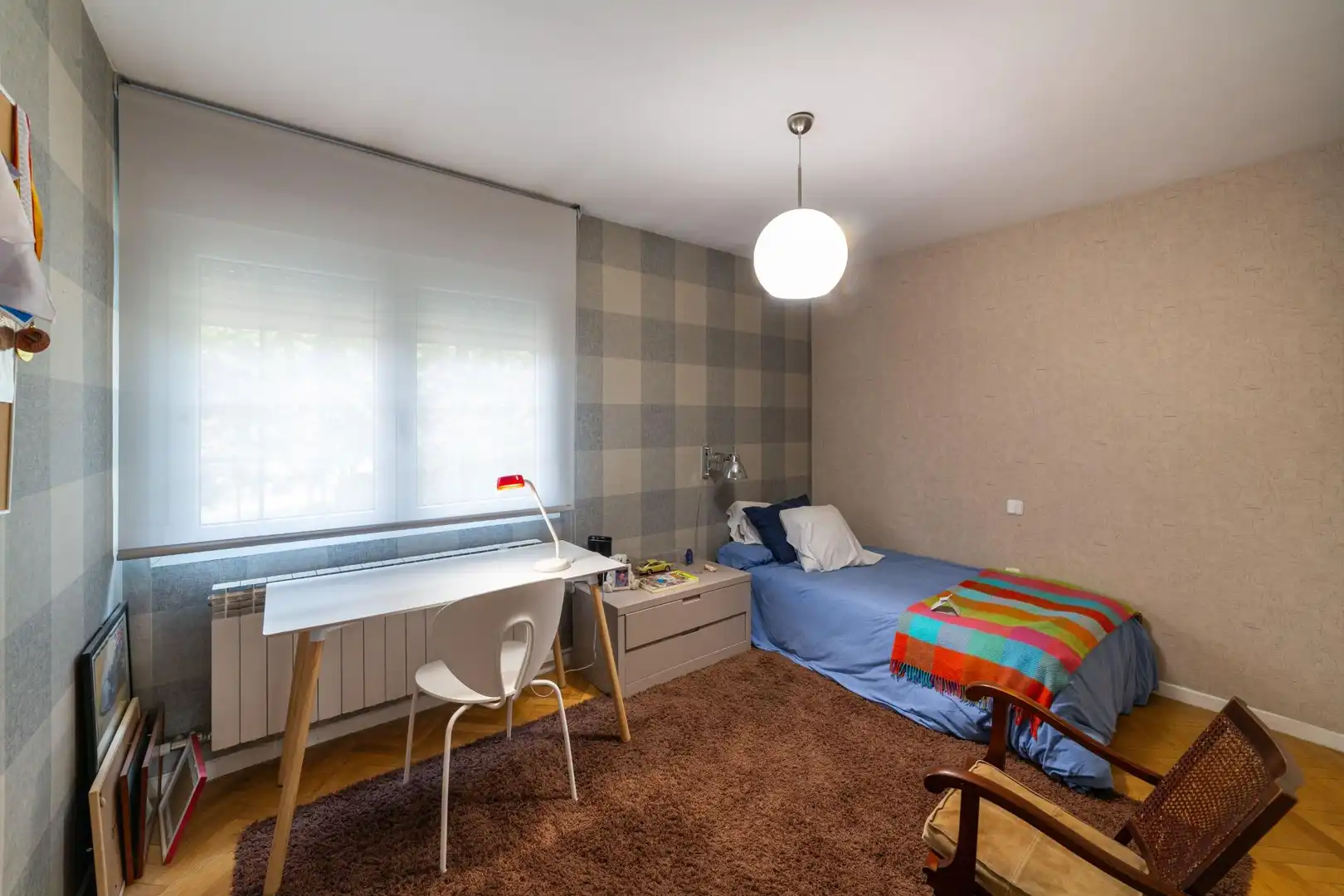 Habitación de Casa adosada en venta en Simancas con Calefacción, Jardín privado y Alarma