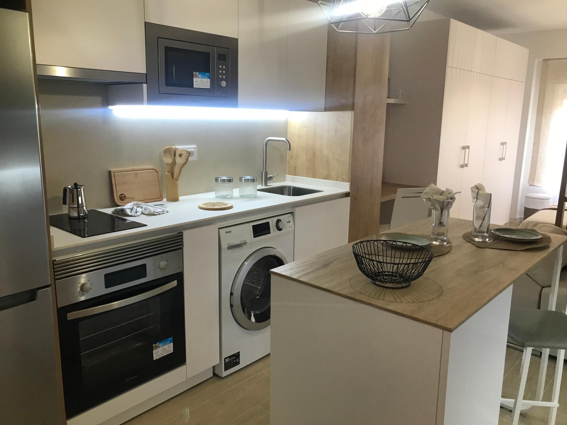 Kitchen of Flat to rent in Cartagena  with Air Conditioner and Heating