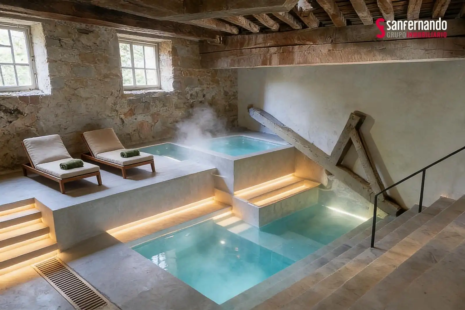Piscina de Finca rústica en venda en Santiurde de Reinosa amb Jardí privat