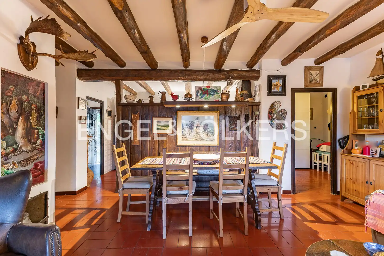Comedor de Finca rústica en venta en Aiguafreda con Calefacción, Jardín privado y Piscina