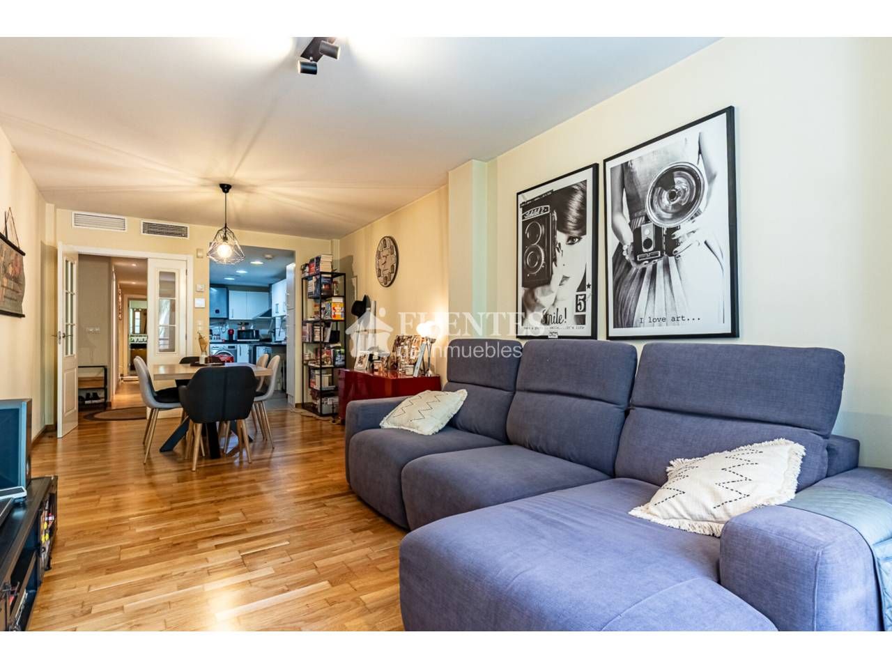 Living room of Flat for sale in Alicante / Alacant  with Air Conditioner and Parquet flooring