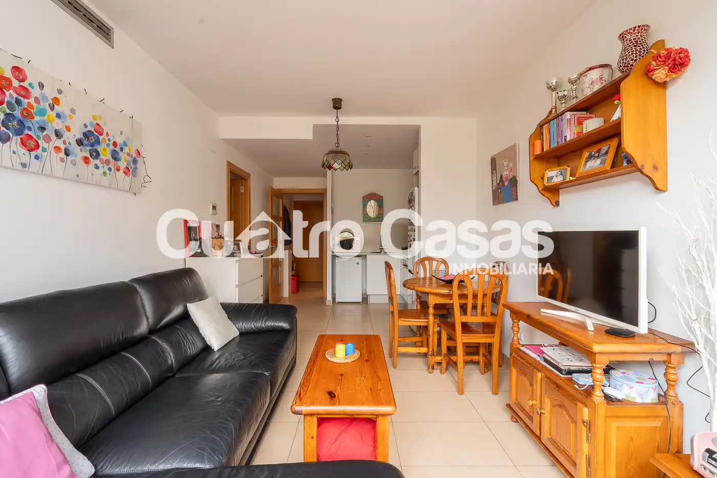 Sala de estar de Piso en venta en Barcelona con Aire acondicionado, Calefacción y Amueblado