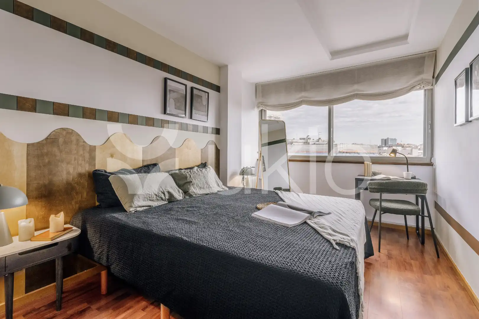 Bedroom of Flat for rent in Madrid  with Air Conditioner, Heating and Furnished