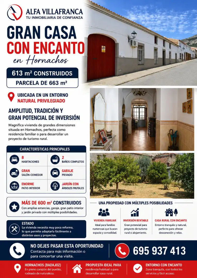 Garten von Country house zum Verkauf in Hornachos mit Möbliert
