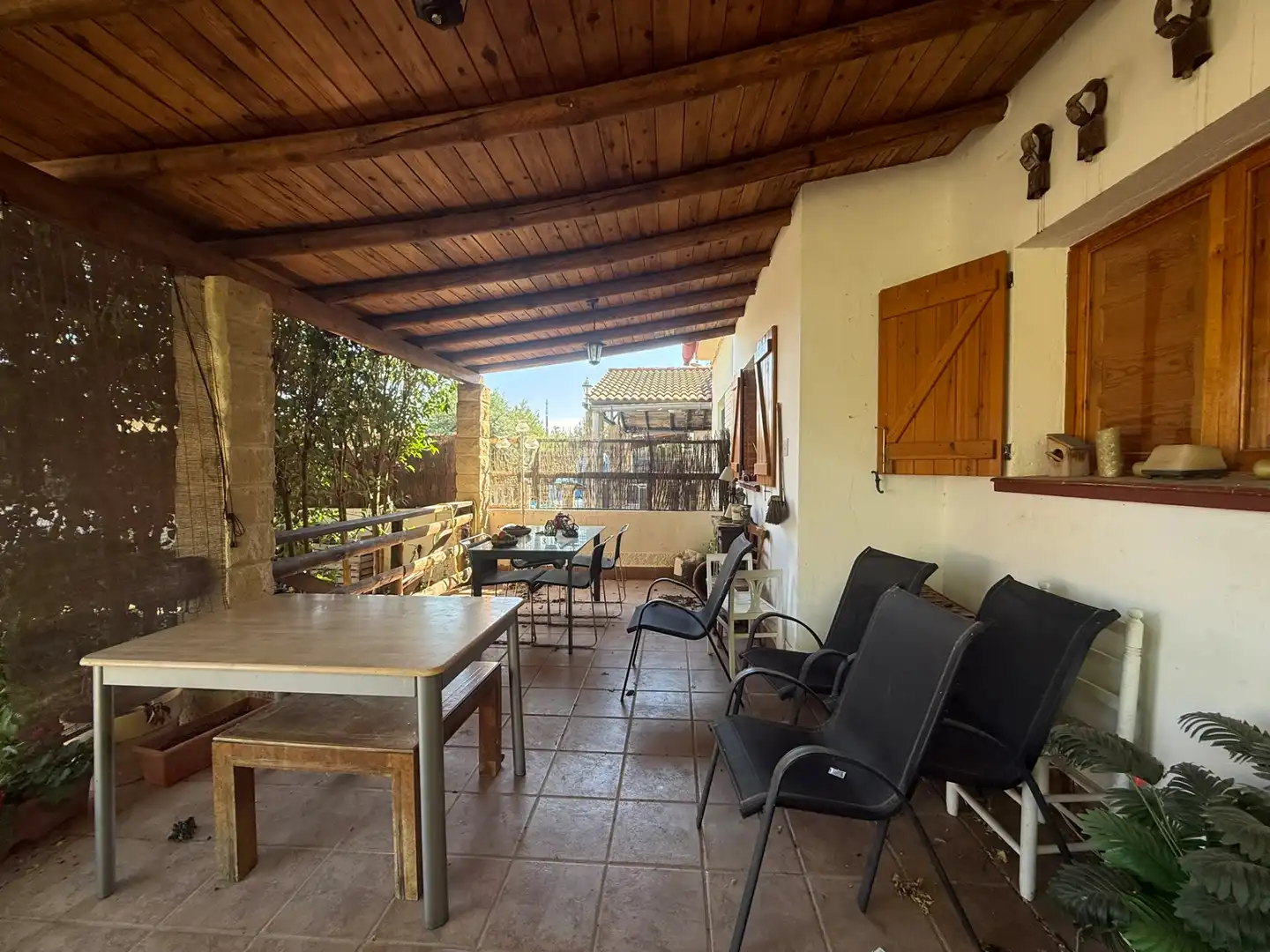 Terraza de Casa o chalet en venta en Escatrón con Jardín privado, Amueblado y Lavadora