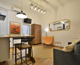 Sala d'estar de Estudi de lloguer en  Madrid Capital amb Aire condicionat, Calefacció i Moblat