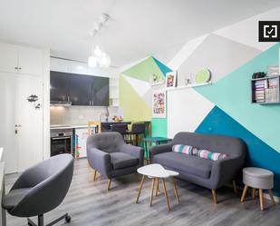 Living room of Flat to rent in  Barcelona Capital  with Air Conditioner, Heating and Furnished