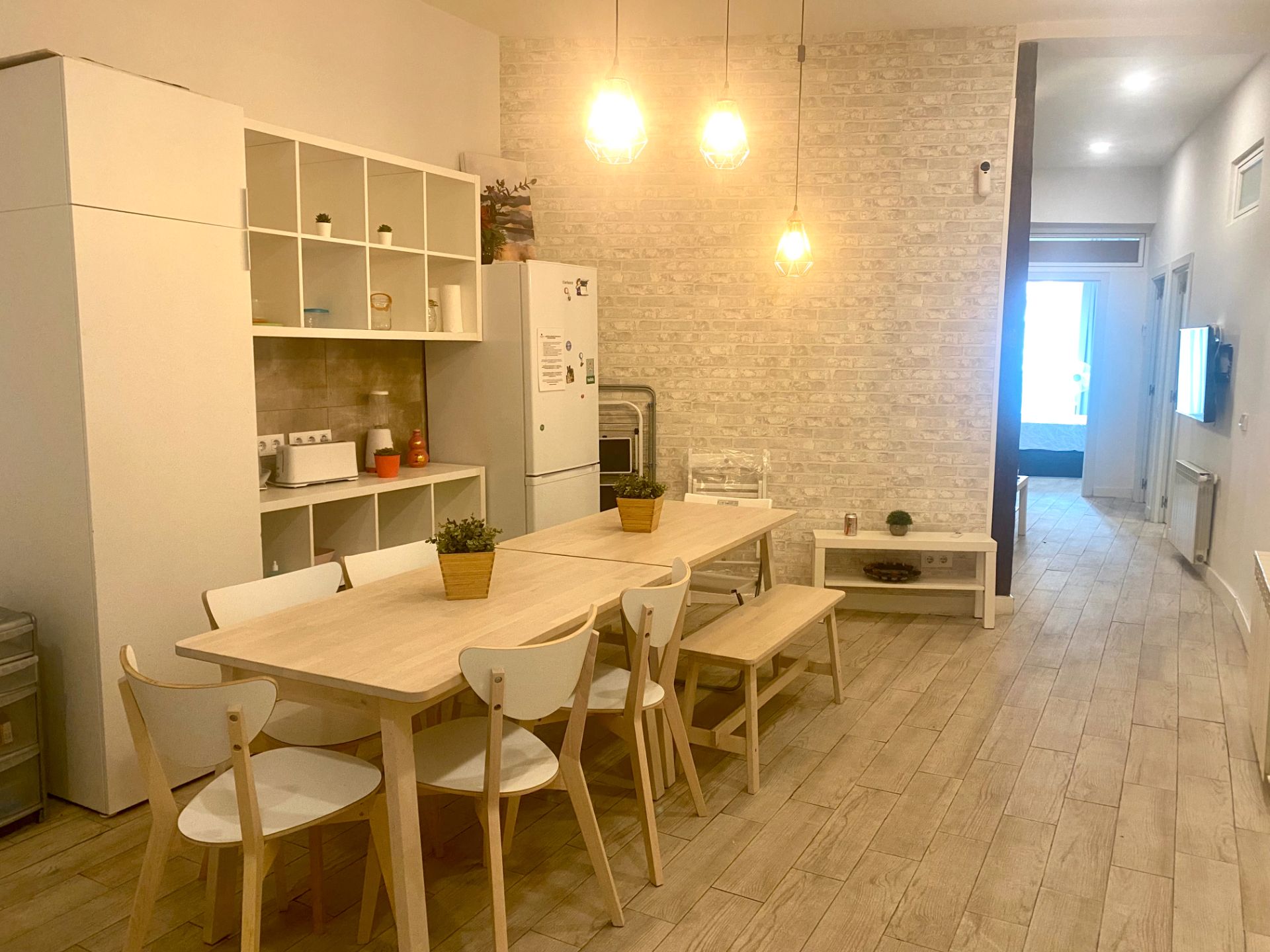 Dining room of Flat to rent in  Madrid Capital  with Heating, Furnished and Oven