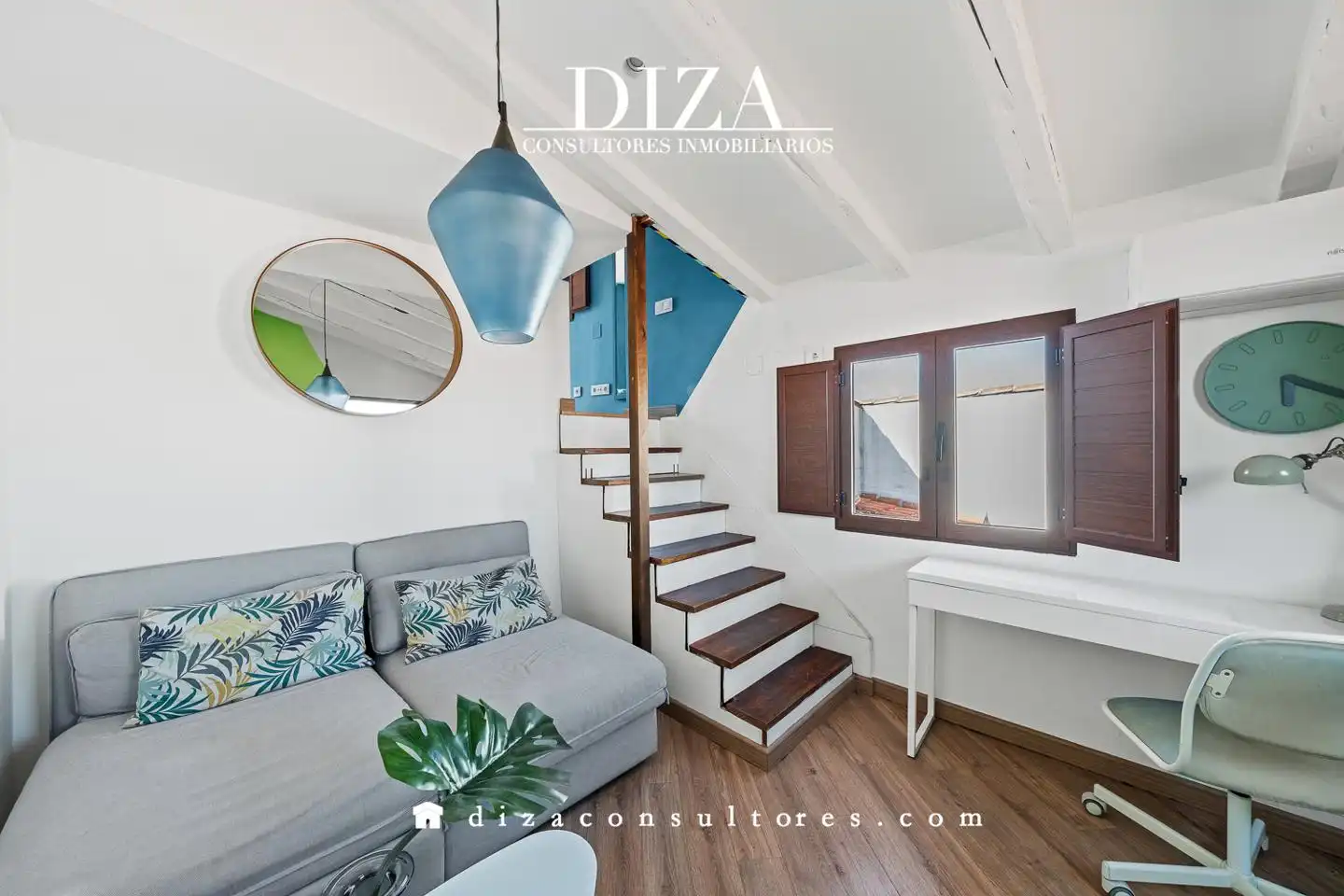 Sala de estar de Dúplex de alquiler en  Madrid Capital con Aire acondicionado, Calefacción y Terraza