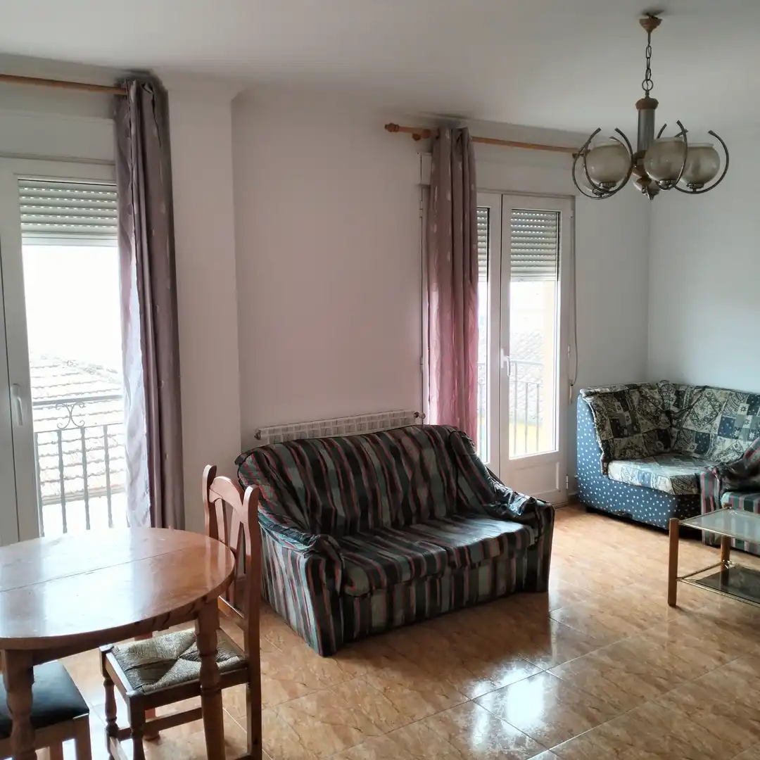 Living room of Flat for rent in Munera  with Heating, Terrace and Furnished