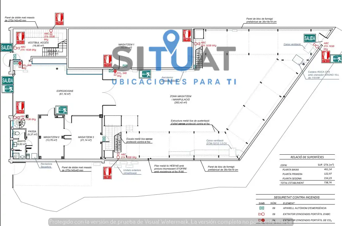 Industrial buildings for sale in Cervelló  with Heating and Alarm