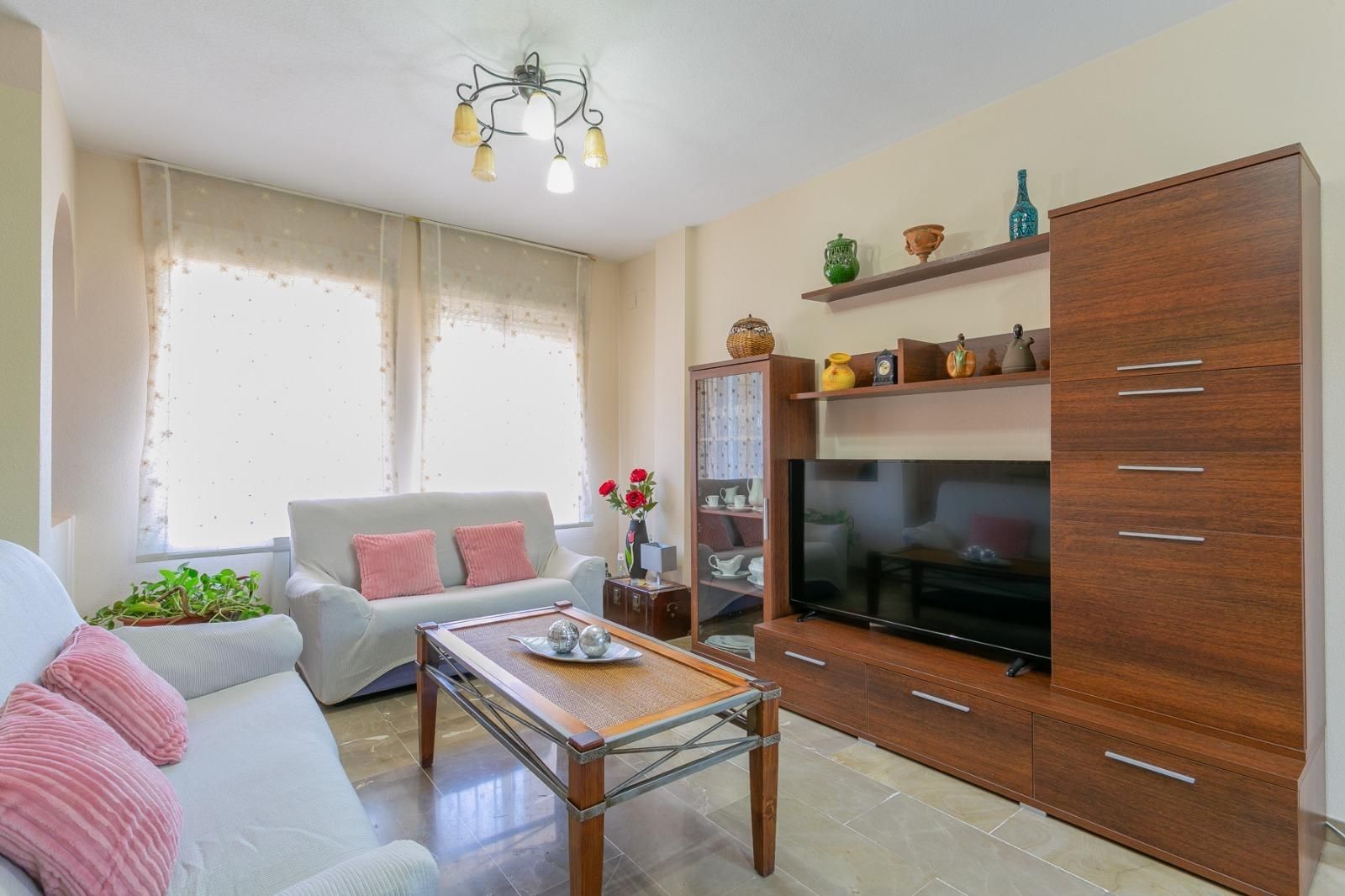 Sala d'estar de Casa adosada en venda en  Granada Capital amb Aire condicionat i Terrassa