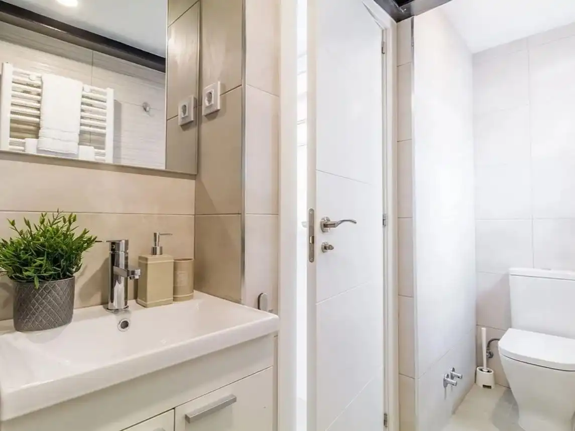 Bany de Apartament per a compartir en Zamora Capital  amb Aire condicionat i Moblat