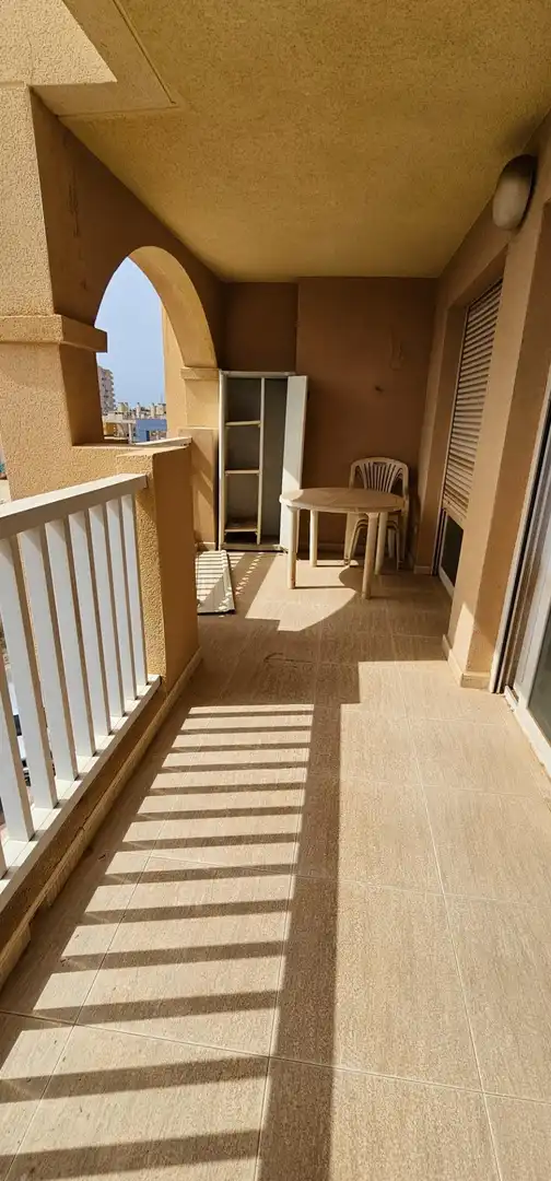 Terraza de Apartamento en venta en La Manga del Mar Menor con Calefacción, Jardín privado y Terraza