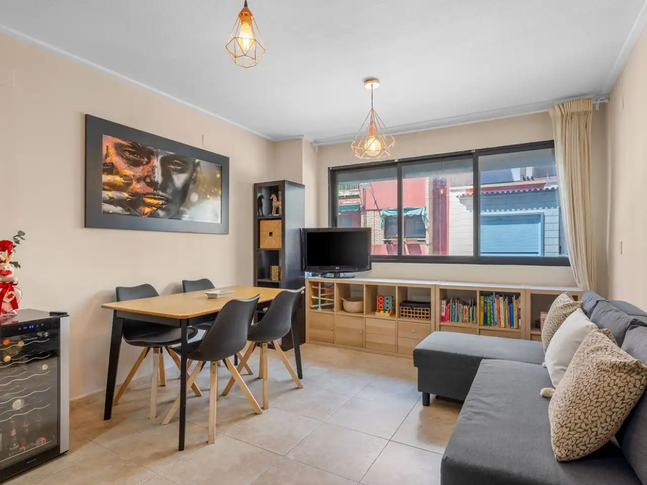 Sala d'estar de Apartament en venda en Alicante / Alacant amb Aire condicionat, Calefacció i Terrassa