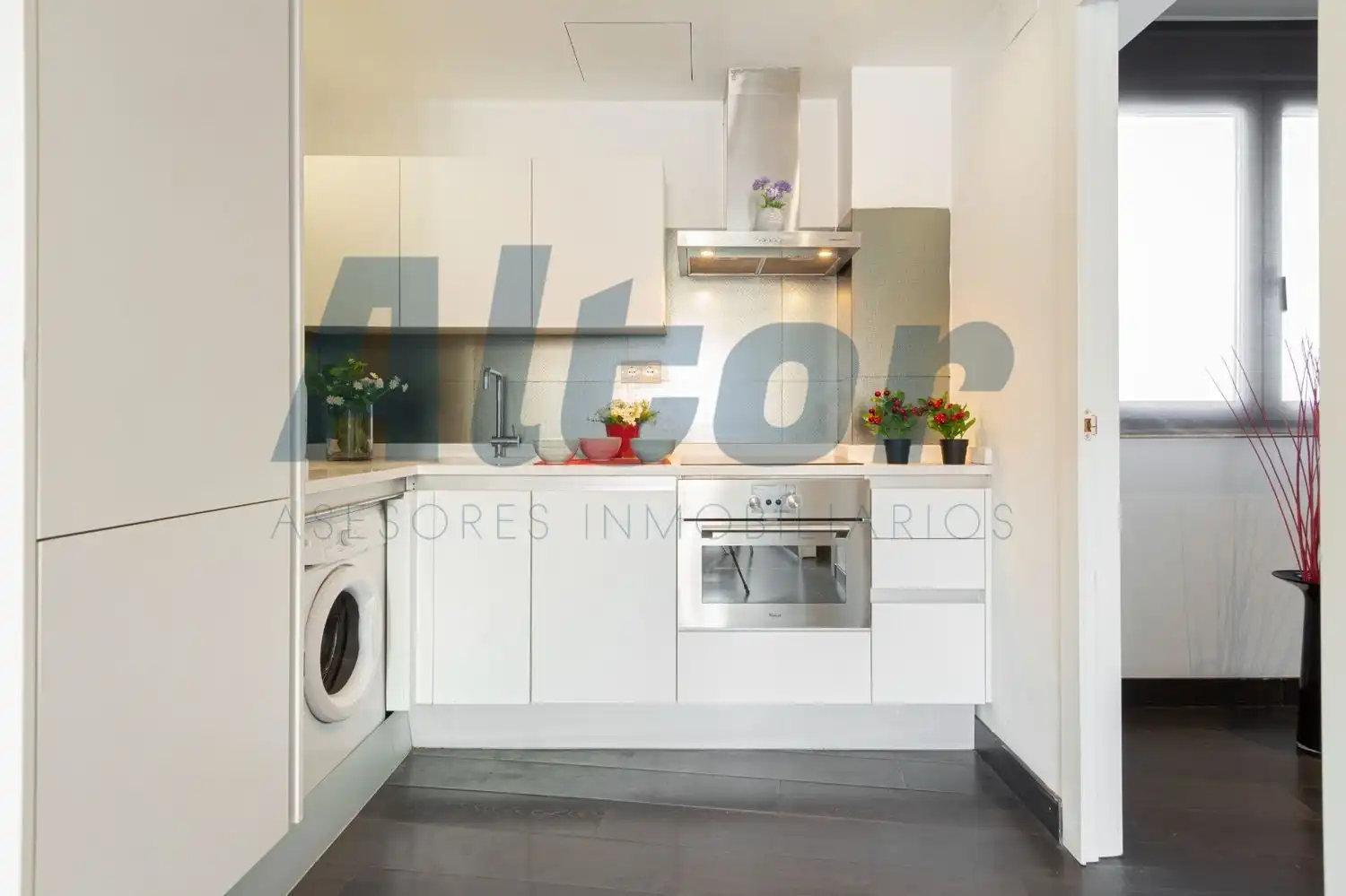 Kitchen of Attic for rent in Madrid  with Heating, Terrace and Furnished