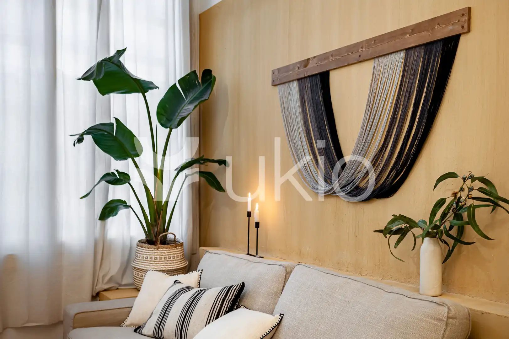 Living room of Apartments for rent in Barcelona  with Air Conditioner, Heating and Terrace