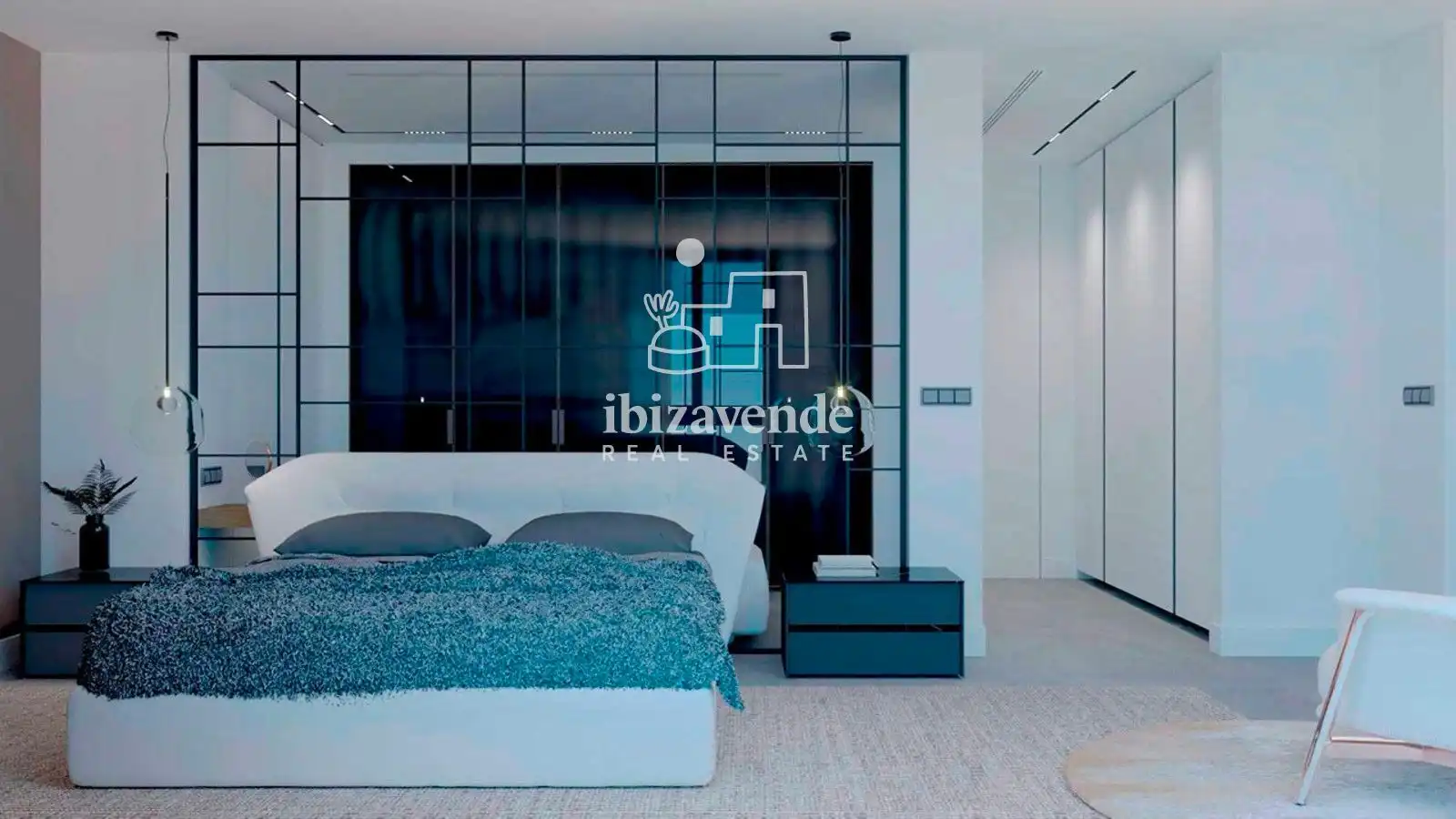 Bedroom of Flat for sale in Sant Antoni de Portmany  with Heating, Terrace and Swimming Pool