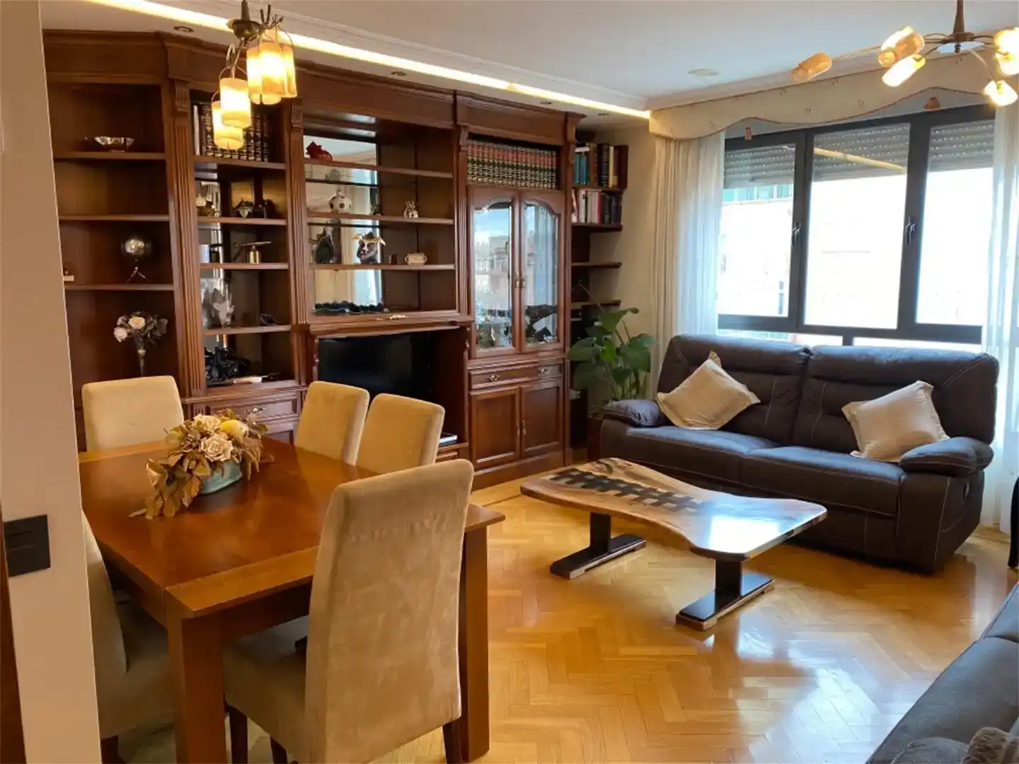 Wohnzimmer von Wohnung zum Verkauf in Almazán mit Klimaanlage und Balkon