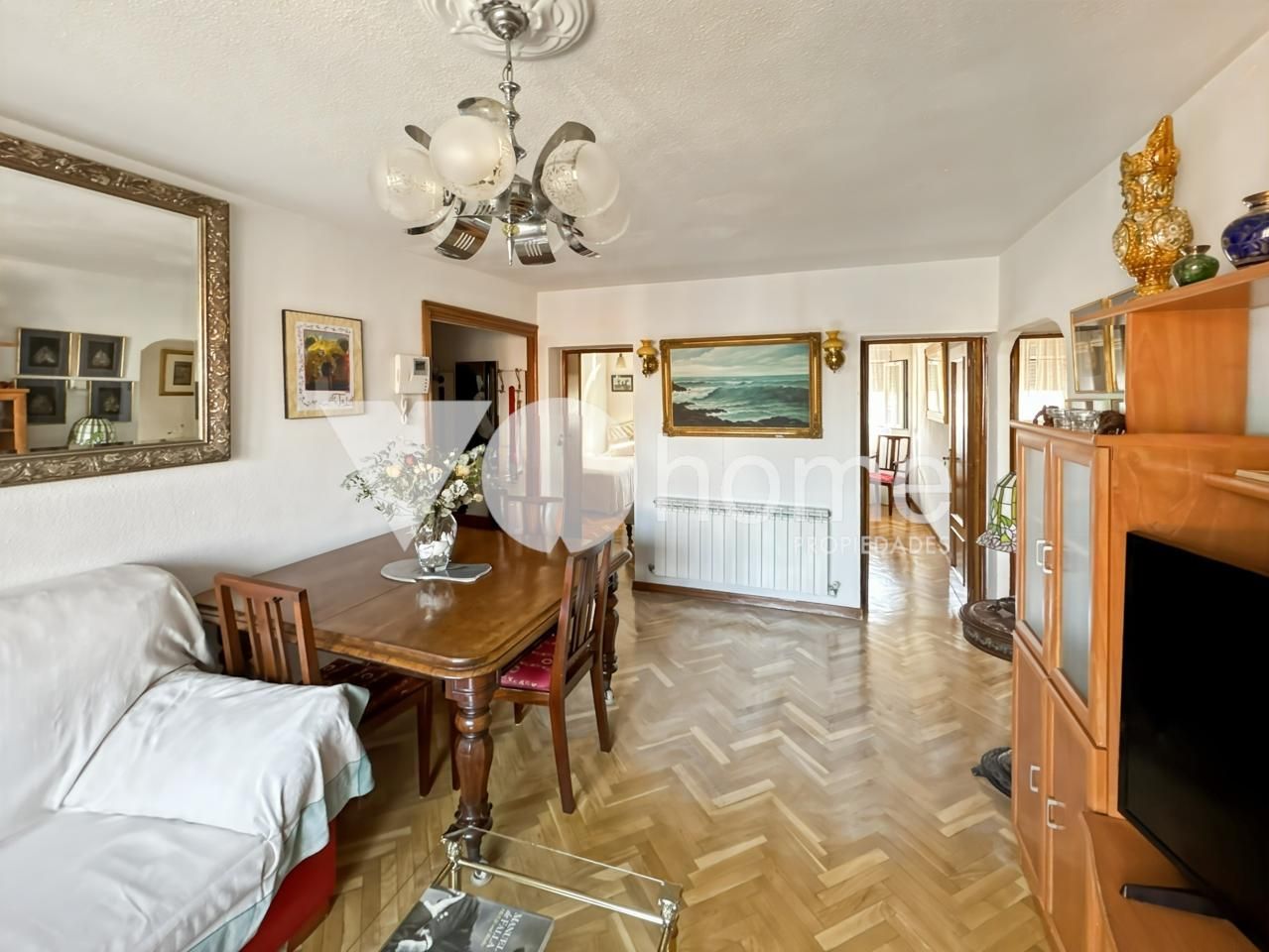 Esszimmer von Wohnung zum Verkauf in  Madrid Capital mit Klimaanlage, Heizung und Parkett