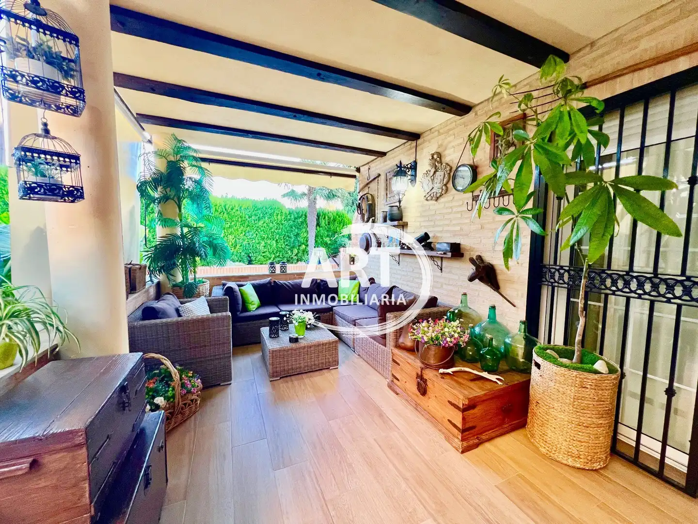 Terrassa de Casa o xalet en venda en Picassent amb Aire condicionat, Jardí privat i Terrassa